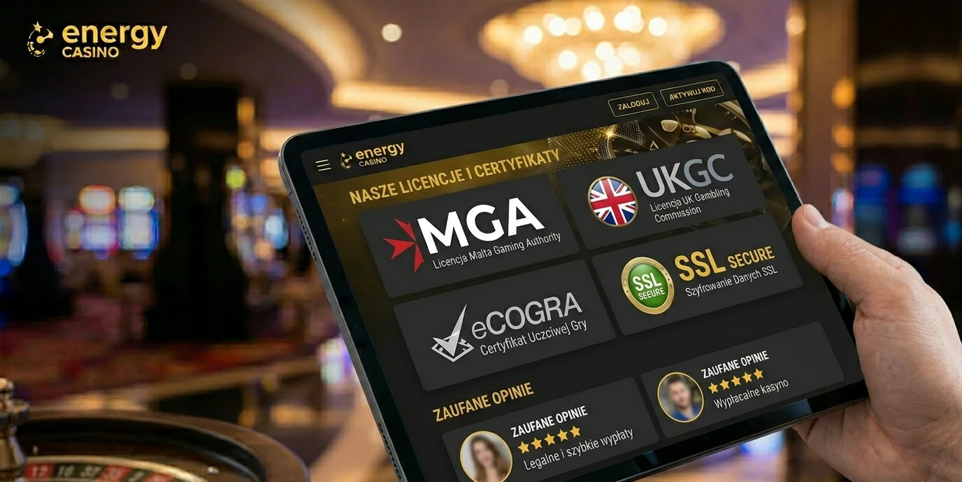 Certyfikaty i licencje Energy Casino — MGA i UKGC