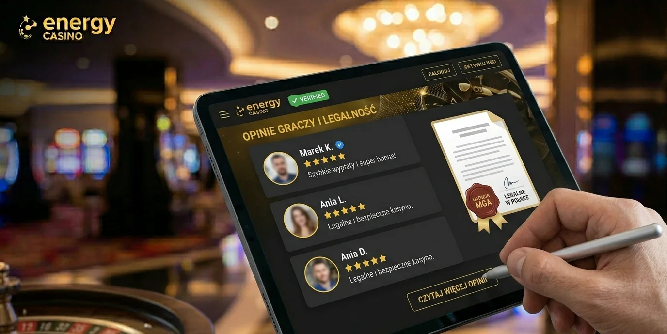 Legalność Energy Casino i opinie graczy